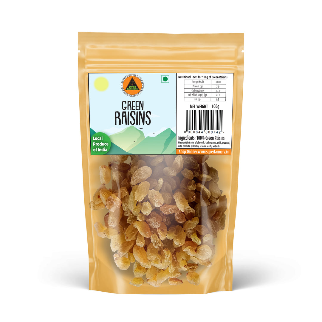 Green Raisins (Kishmish) | Sweet & Dried Grapes