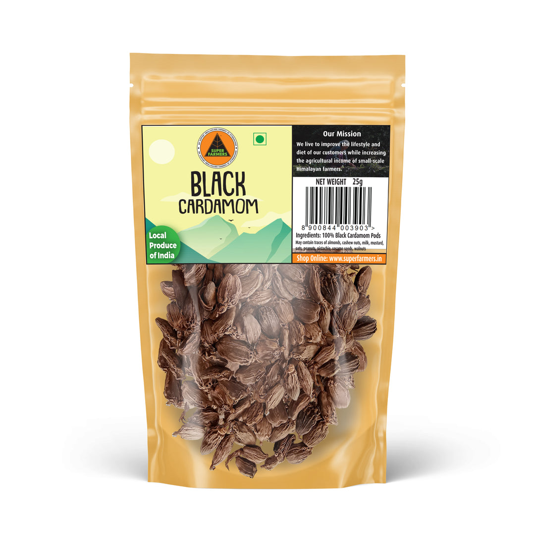 Black Cardamom (Whole) | Smoky, Bold & Resinous Pods