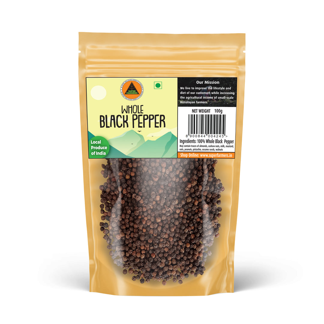Black Pepper (Whole) | Sharp, Pungent & Woody