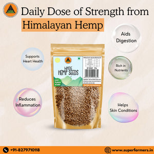 Hemp Seeds (Whole) | Protein-Packed, Soft & Nutty