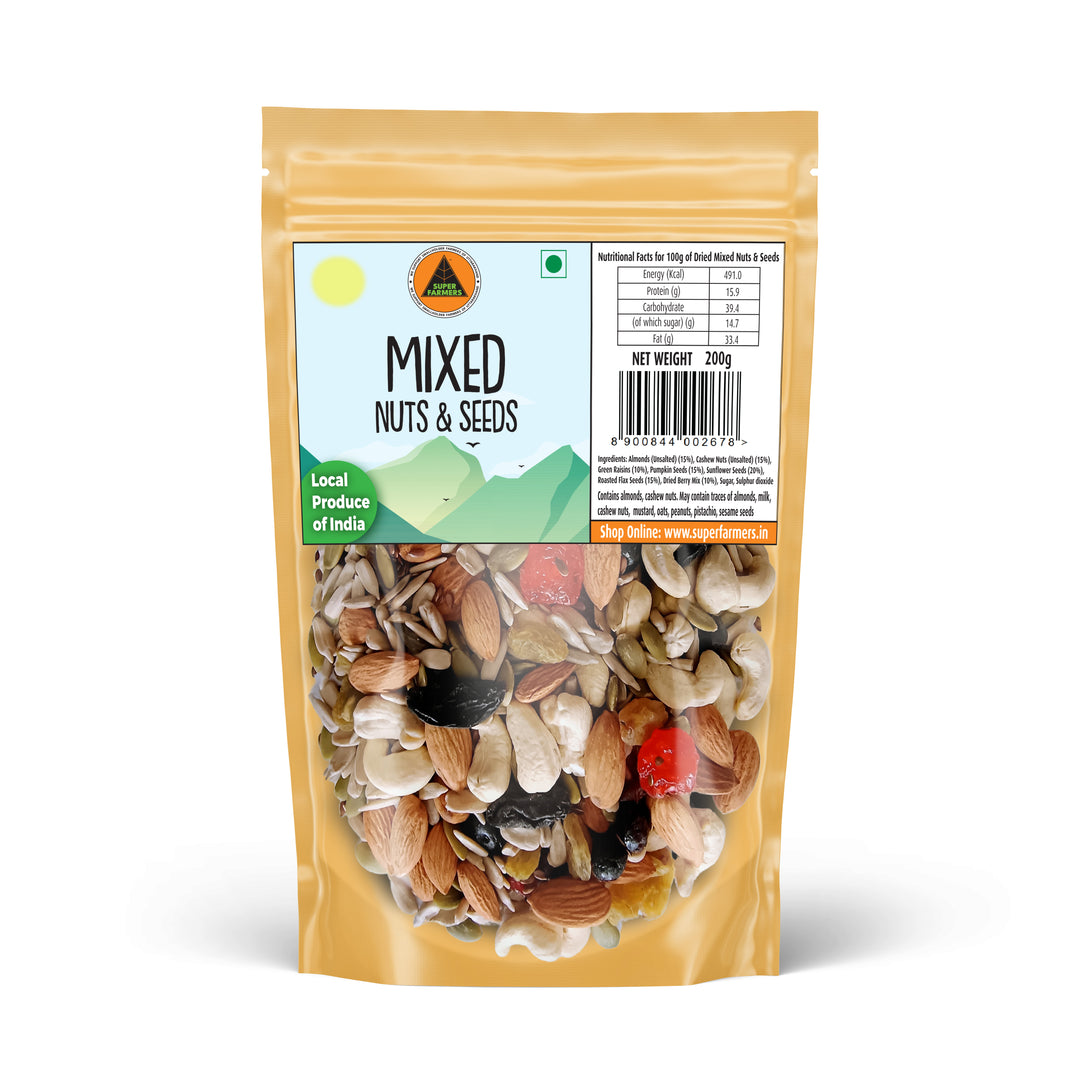 Mixed Nuts & Seeds – Crunchy, Wholesome & Nutrient-Rich Snack Blend