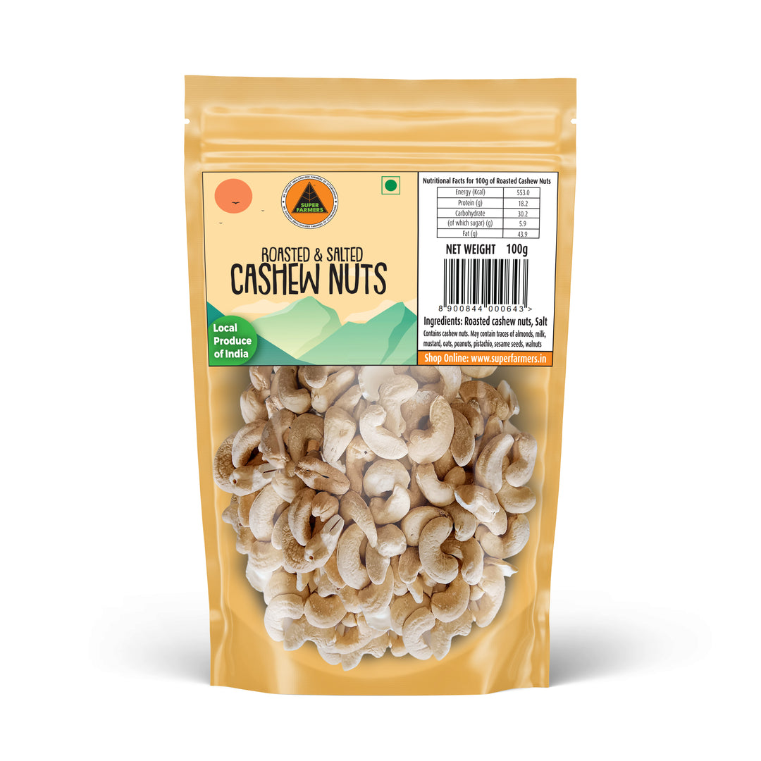 Roasted Cashew Nuts | Toasted, Crunchy & Wholesome