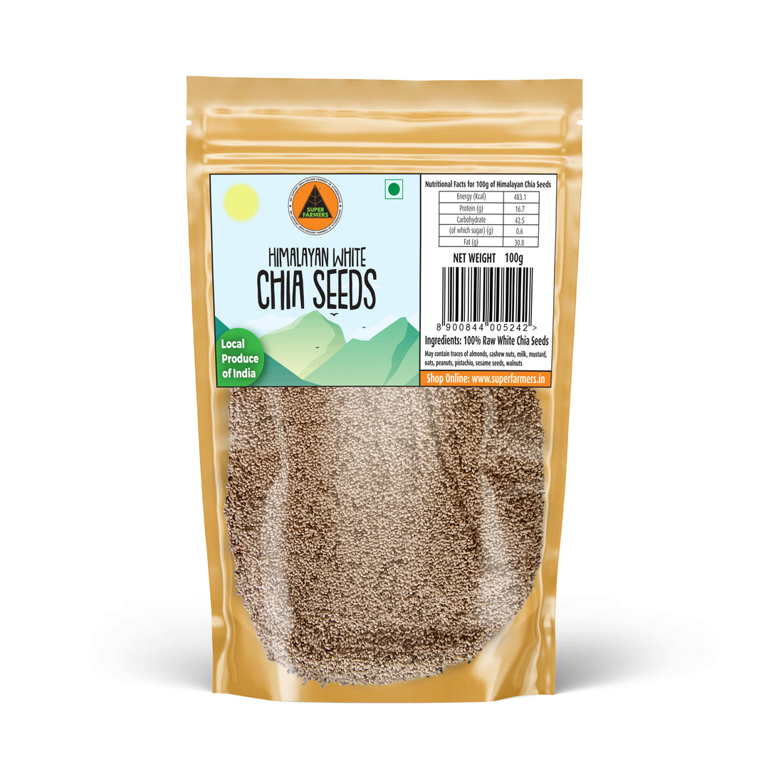 Himalayan White Chia Seeds | Subtle, Nutrient-Dense & Versatile